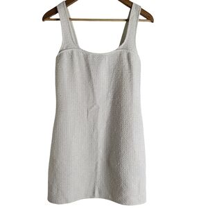 Elegant Cream Sleeveless Dress